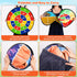 26" 20 4 5 6 7 8 9 10 11 12 Kids Dart Board Large with Sticky Balls, Foldable Double-Sided Indoor Outdoor Sport Party