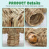 BWOGUE Hamster Grass Tunnel Toy, Nature's Hideaway Tunnels and Tubes for Guinea Pig, Rats, Syrian Hamster, Chinchilla,
