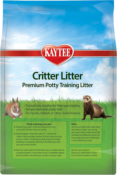 Kaytee Premium Potty Training Critter Litter for Ferrets, Rabbits & Other Small Animals - 8 lb