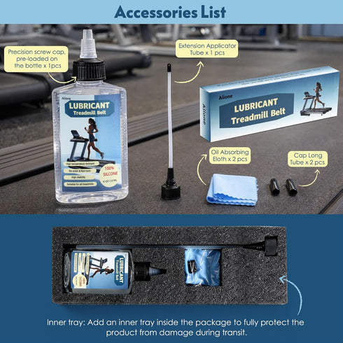 Aiione 100% Premium Quality Pure Silicone Treadmill Belt Lube High Temperature Resistant Stable Lube with Rigid