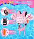 15-30 lbs, Swimming MoKo Swim Arm Floaties Toddler Swim Vest for Kids Cartoon Water Wings with Crotch Strap, Pool Float