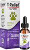 T-Relief Pet Calming Drops, Natural Comfort Remedy & Nervousness Relief with Chamomile + 9 Homeopathic Stress Relieving