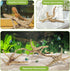 Tfwadmx Natural Driftwood for Aquarium, 6-8" 4 Pcs Wood Aquarium Decorations, Fish Tank Log Reptile Tree Branches