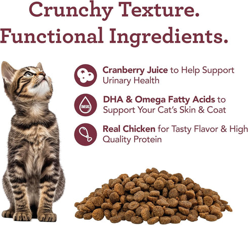 Get Naked Crunchy Treats for Cats, Urinary Health with Cranberries, 2.5 Oz (1 Pouch)