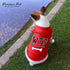 Parisian Pet Dog Tshirt, Embroidered “WTF (Where’s The Food)” Lightweight Cotton Tank Top for Large Dogs - 2XL