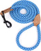 Mile High Life Mountain Climbing Dog Rope Leash, Genuine Leather Connection, 48 Inch