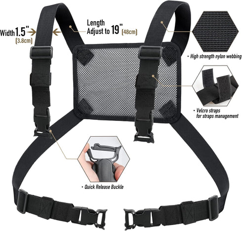 WYNEX Tactical Mag Admin Pouch, Molle Utility Tool Organizer with Triple Stacker Magazine Holder for M4 M16, Patch