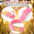 GAMUDA Velvet Dog Collar and Leash - Super Soft Heavy Duty Gold Buckle, Adjustable Easy to Clean (XL, Pink)