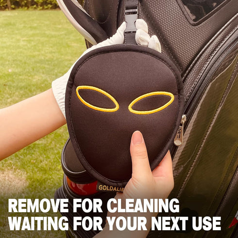Golf Club Cleaner & Ball Cleaning Bag - Three-Layer Waterproof Technology with Removable Clips
