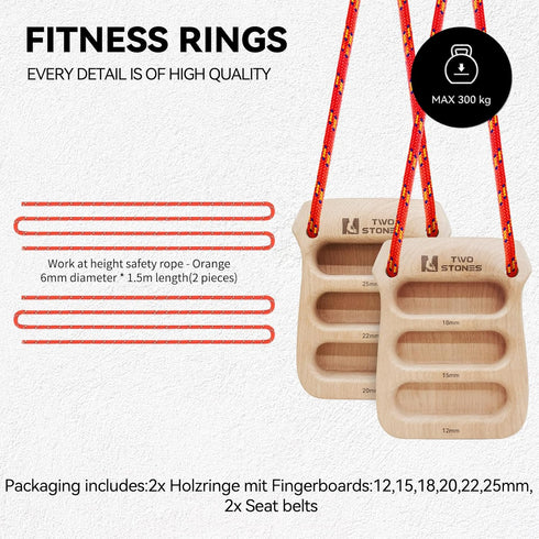 TWO STONES Portable Hangboard, Lightweight Climbing Training Board for Rock Climbers as Gift