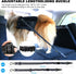 Car,2 Pack Set 3-in-1 AUBELL Dog Seat Belt for Adjustable Reflective Bungee Heavy Duty Dog Car Harness Tether with Clip
