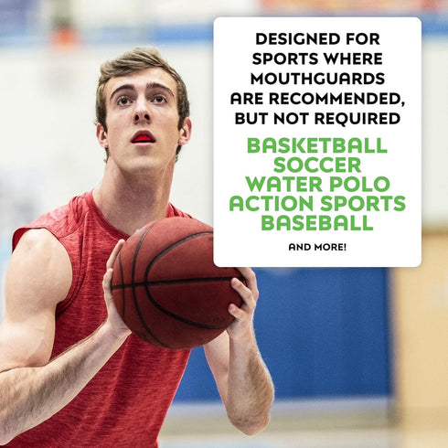 SISU Go Mouthguard, Snow White - 1.6mm Thin, Custom-Molded Fit, Flexible Design, Remoldable Up to 20 Times, Non-Toxic