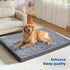 WESTERN HOME WH Large Dog Bed for Large Dogs, Soft Rose Plush Removable Washable Cover, Orthopedic Egg Crate Foam,