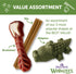 WHIMZEES by Wellness Value Box 24 Count | Long Lasting Natural Grain Free Dog Chews for Dogs 40-60 Lbs
