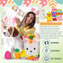12 Pcs Easter Basket Playset, Easter Dog Toys, Plush Easter Eggs Bunny Shape Stuffed Dog Toy