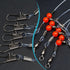 Fishing Leaders Saltwater Tackle High Strength Fishing Wire Leader Line Rig with Swivels Snap for Bait Hooks, Surf