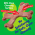 ChewEMS X Bone Dog Chew Toy for Aggressive Chewers Long-Lasting Chicken Flavor Nylon Bone Durable, Rawhide-Free Dental