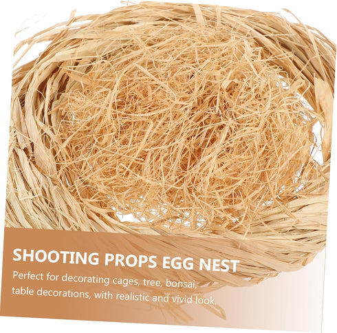 2pcs Handmade Artificial Bird Nests Decor for Easter Party Wedding and Themed Events Realistic Nesting Props for Table