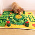 Pet Olfactory Feeding Pad Training Mat - Interactive Puzzle Toy for Dogs & Cats - Natural Foraging Tool - Spring