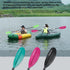 Kayak Paddle with Aluminum Shaft, Nylon Blades, Adjustable 3 Piece Oars, 220-240cm/86-94 Inches, Black/Rose/Teal