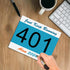 NELOMO 7.5 6 Cross-Country Adhesive Race Bib X Competition Number Bib Adhesive Running Bib Sticker Race Bib Athlete