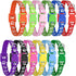 12 Pack Puppy Collars - Adjustable Soft Nylon ID Collars for Newborn Litter Puppies