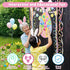 Set 12 Yquqwn Easter Dart Board Game for Kids Easter Egg Dartboard with Sticky Balls Toss Game Indoor Outdoor Family