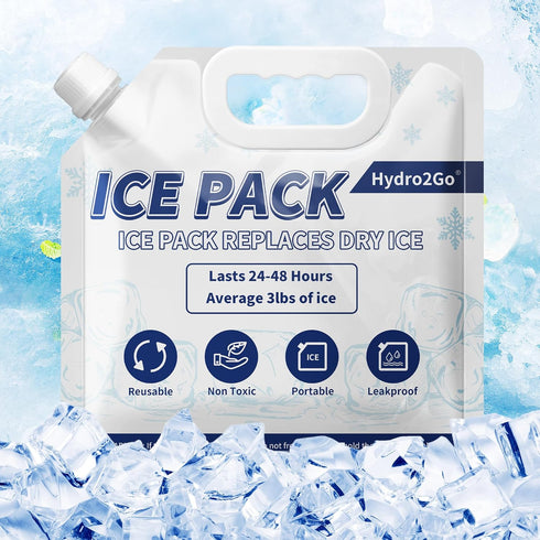 Reusable Ice Packs for Cooler: Long Lasting Cold Freezer Packs for Lunch Bags, Prevent Frostbite for Camping Gear