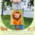 Cunno Portable Pet Canvas Shoulder Bag - Lion Shaped Cute Cat Carrier for Small Cat Dog Animal Supplies (Green)