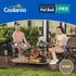 COOLAROO Cooling Elevated Dog Bed PRO Standard, Fits in 48in Crate, Easy Assembly Frame, Nutmeg Color