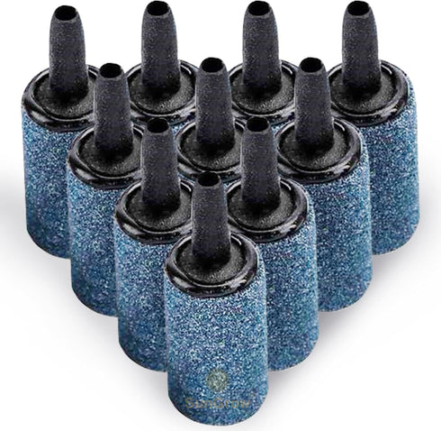 SunGrow 10-Pack Air Stone Bubble Cylinder for Aquarium Air Pump, 1 Inch Fish Tank Air Diffuser