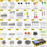 TOPFORT 187/343pcs Fishing Accessories Kit, Includes Jig Hooks, Sinker Weights, Fishing Set with Tackle Box