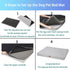 Dog Bed Mats for Medium Dogs, Orthopedic Pet Bed, Thick Egg Foam Crate, Removable Washable Cover, Non-Slip Bottom