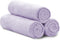 S&T INC. Microfiber Sweat Towel (16"x27") - Purple Gym and Yoga Towels, 3 Pack for Home Gym Bag