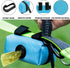 (2 Pack) 80 Dog Poop Bag Holder for Leash Attachment with Bags- Waterproof Dispenser with Carabiner, Hands-Free Design