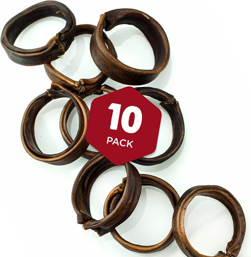 Best Bully Sticks Thick Ring Collagen Chews for Dogs - 10 Count - All-Natural, Easily Digestible, Rawhide Alternative