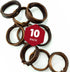 Best Bully Sticks Thick Ring Collagen Chews for Dogs - 10 Count - All-Natural, Easily Digestible, Rawhide Alternative