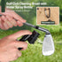 Golf Club Cleaner Brush - Groove Cleaning Tool with Towel and Retractable Lock Clip for Golf Bag