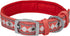 Blueberry Pet Reflective Jacquard Dog Collar - Soft & Adjustable Safety Collar - Coral, Neck 17-20.5"