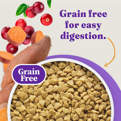 Halo Holistic Indoor Cat Food Dry, Grain Free Chicken Recipe for Healthy Weight Support, 3-lb Bag