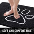 smiry Dog Door Mat for Muddy Paws, Absorbent Dirt Trapper Non-Slip Washable Mat, Quick Dry Chenille, 40x32 Inches,