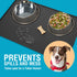 Waterproof Raised Edge BPA Free Silicone Pet Feeding Mat, 23x15, Dishwasher Safe for Cats & Dogs