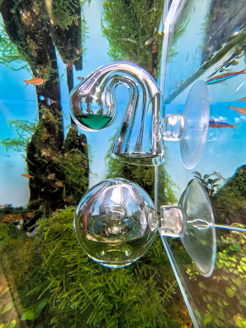 FZONE Aquatic CO2 Glass Drop Checker PH Monitor for Aquarium Plant Fish Tank Test CO2 Kit