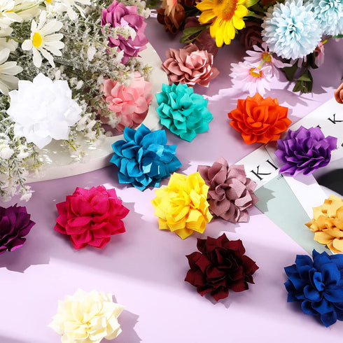 20 Pieces Dog Collar Flowers, Multi Color Pet Flower Bow Ties for Grooming Cat and Dog Accessories