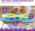 Figure-8 Catstages Infinity Ball Track for Cats with Two Balls, Including One Light-Up Ball, Shaped Cat Ball Track