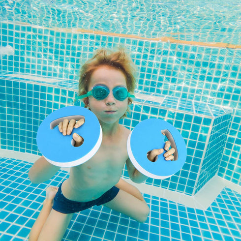 Hungdao 4 Pcs Water Exercise Discs, Water Weights for Pool Exercise, EVA Foam Equipment for Beginners