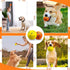 2 Pack Indestructible Dog Tennis Balls, Durable Bouncy Toy Balls for Aggressive Chewers, Interactive Fetch Water Toys
