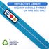 Pawtitas 6 FT Recycled Dog Leash with Reflective Stitched Thread, Small Reflective Dog Leash, Teal