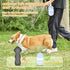 Dog Water Bottle and Bowl 2-in-1, Portable Pet Water Dispenser for Hiking, Travel, Large Enough for Dog Treats (Blue)