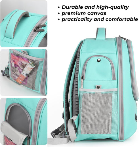 Lollimeow Airline-Approved Pet Carrier Backpack - Bubble Carrier for Cats & Puppies, Designed for Travel & Outdoor Use,